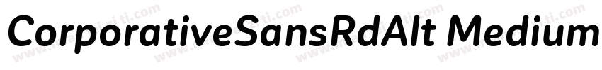 CorporativeSansRdAlt Medium字体转换